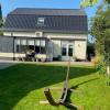 Tuinzicht naar woning